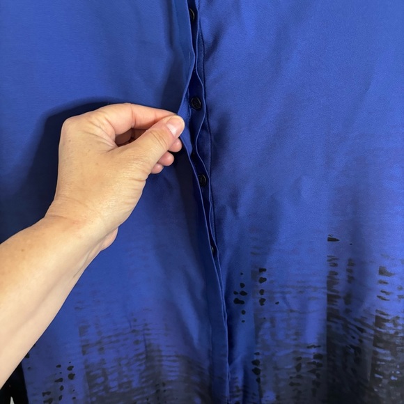 Elie Tahari Royal Blue Blouse - Picture 4 of 9